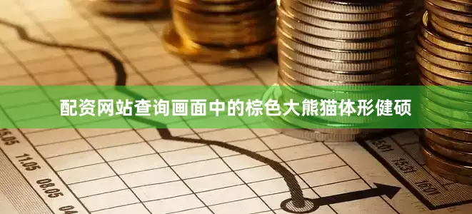 配资网站查询画面中的棕色大熊猫体形健硕